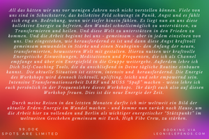 5h intense New World Activation Workshop